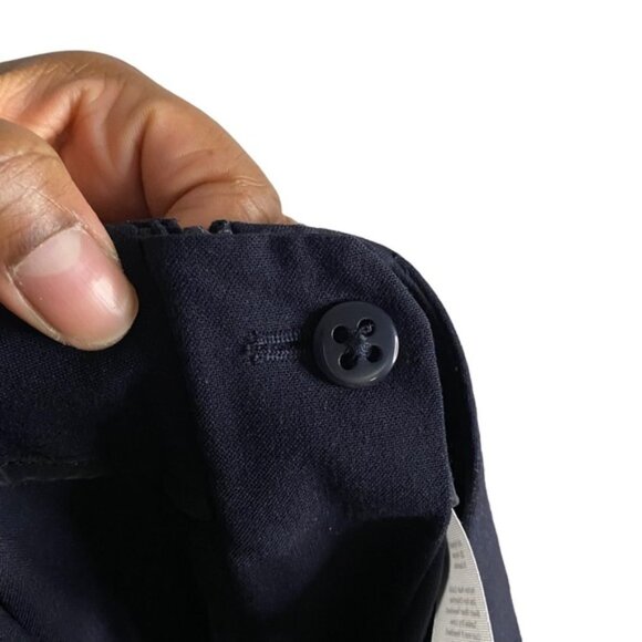 Talbots Petites Women's Navy Pull-On Hollywood Waist Pants Sz 10P - Picture 10 of 11